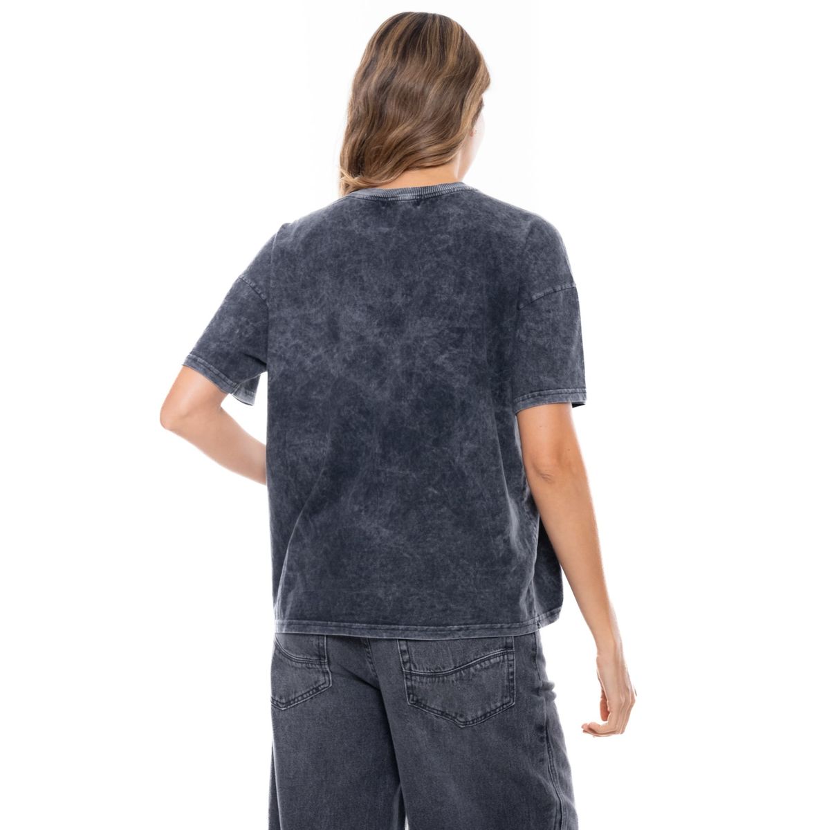 COLOR BLUE - Camiseta Manga Corta Estampado En Frente