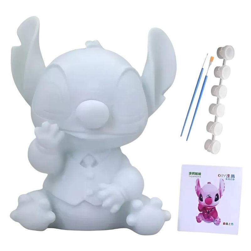 ZHOPI CO - Alcancia Muñeco Stitch Para Pintar Creatividad Para Niños