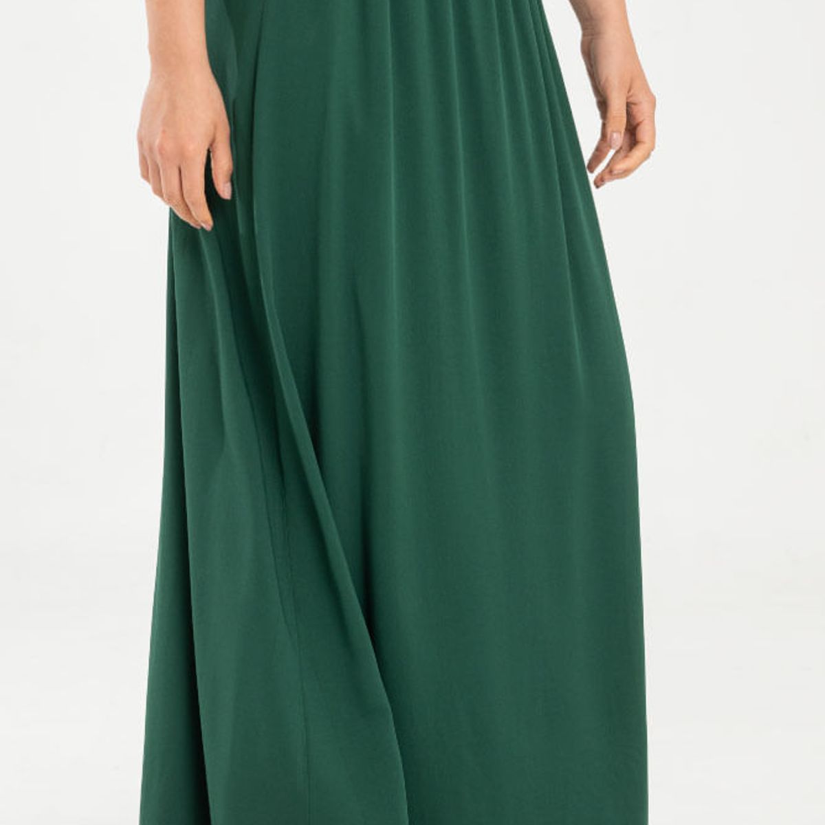 RAGGED - Falda larga stella Verde oscuro Ragged