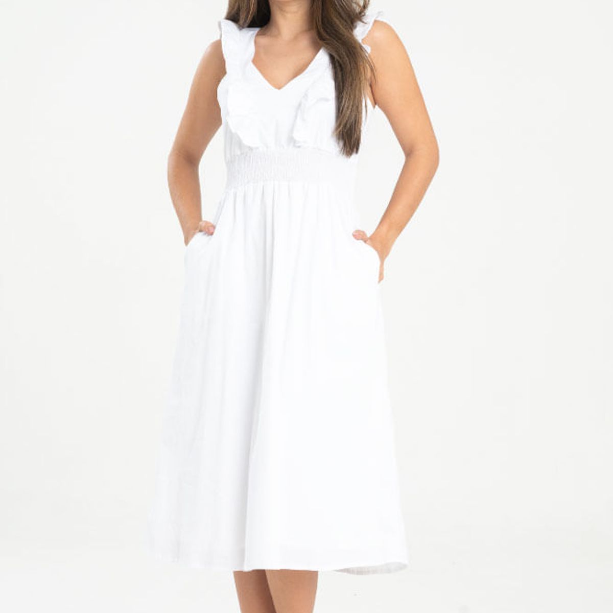 RAGGED - Vestido london Blanco Ragged