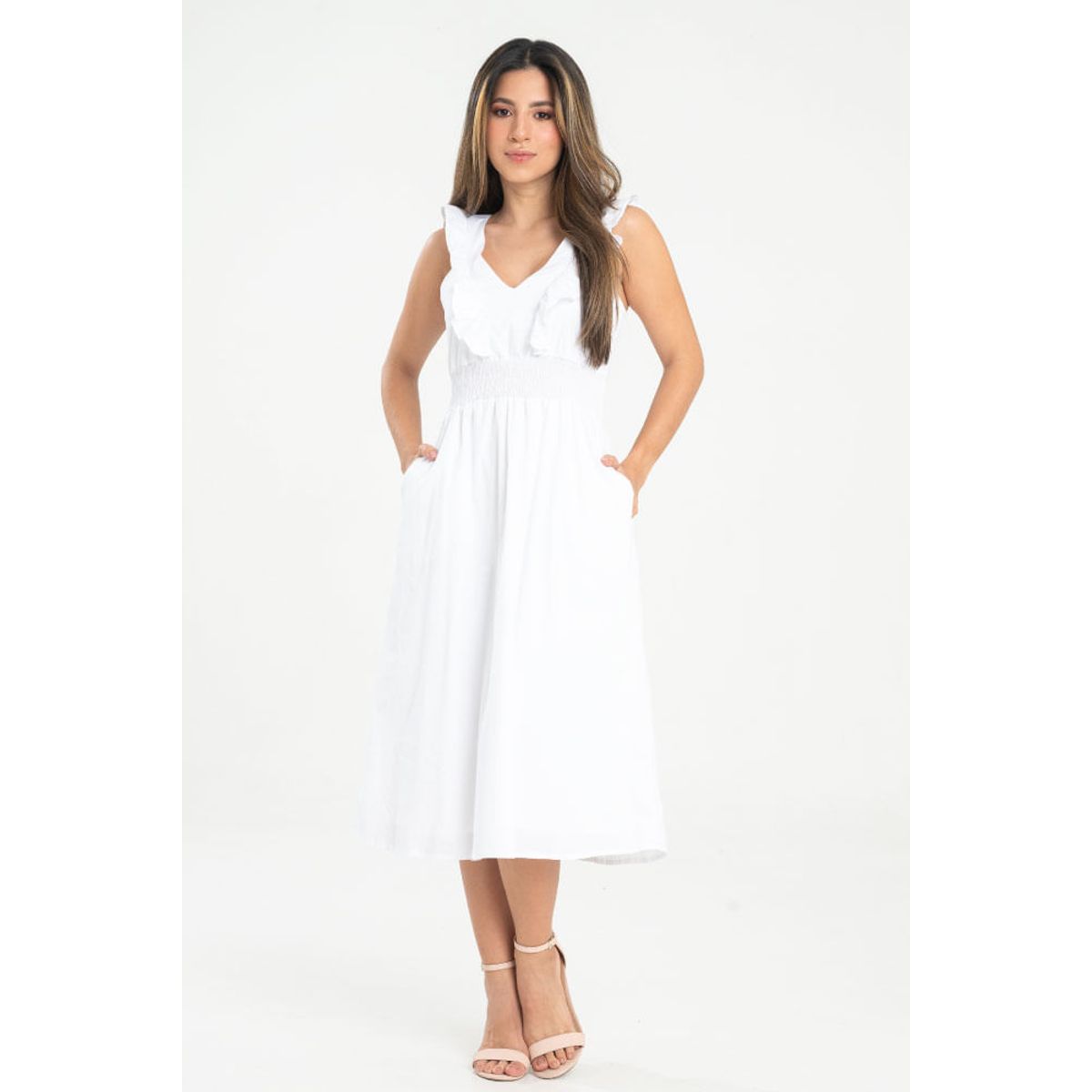 RAGGED - Vestido london Blanco Ragged