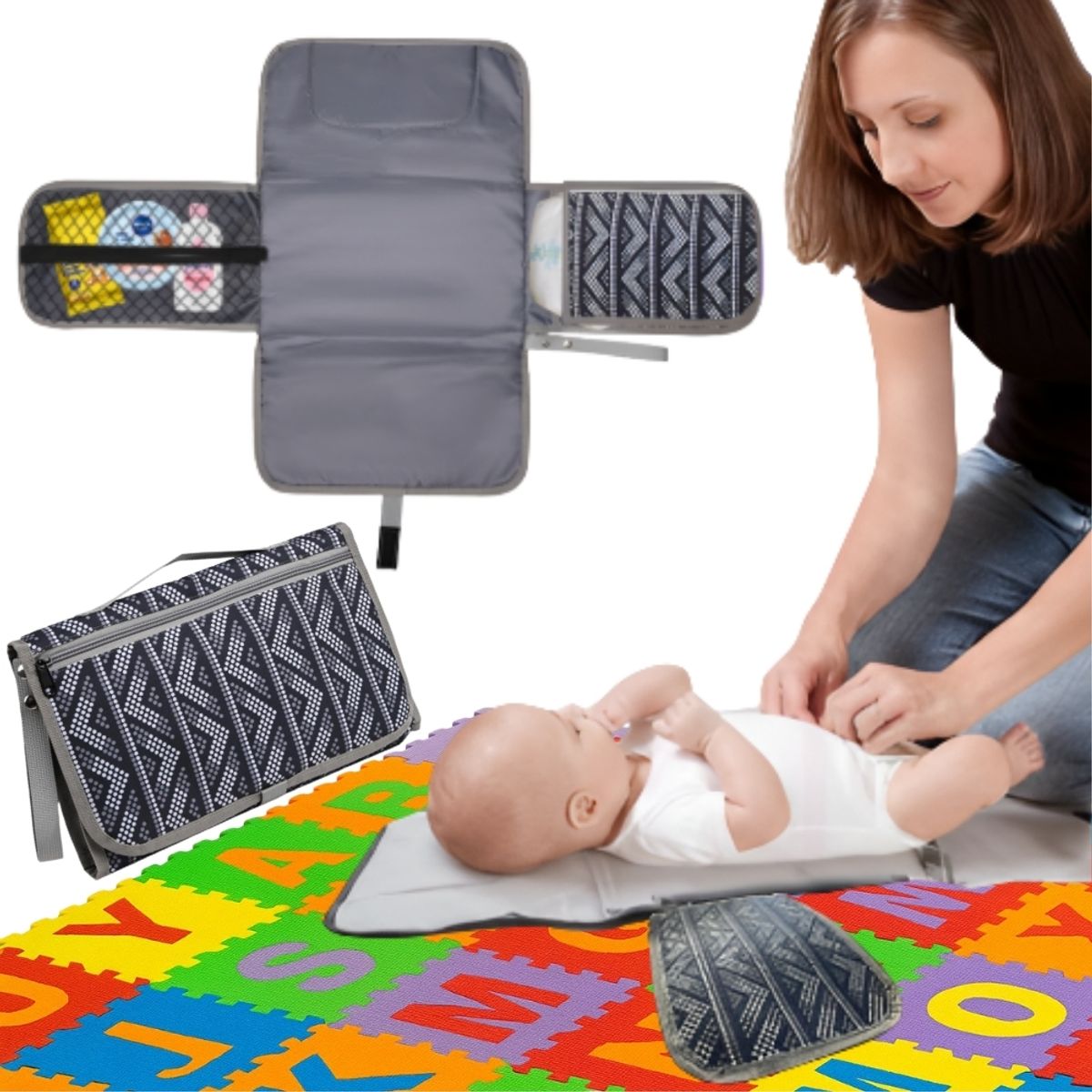 GENERICO - Cambiador Portatil Para Cambiador Pañales Bebe Impermeable