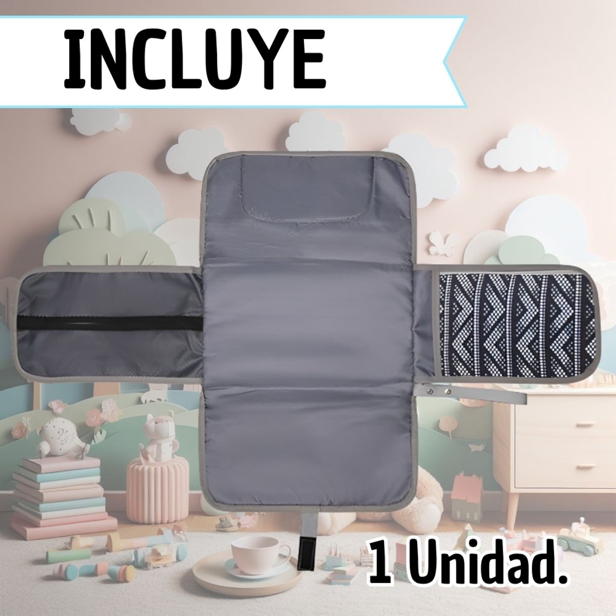 GENERICO - Cambiador Portatil Para Cambiador Pañales Bebe Impermeable