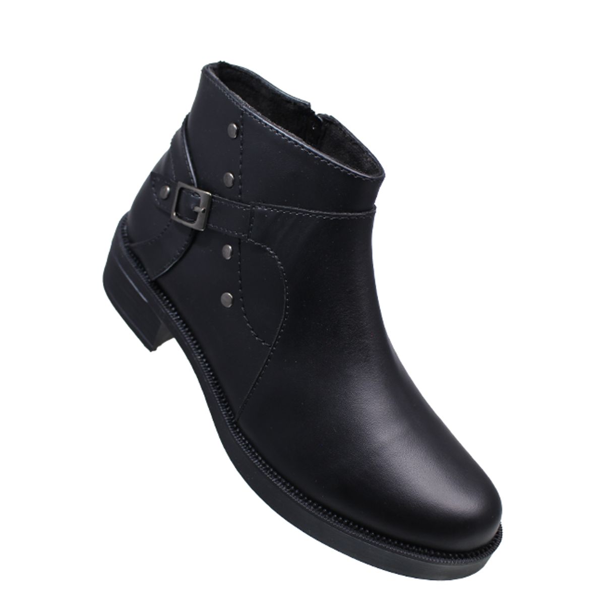 GENERICO - Botines Para Mujer Tacón Ancho