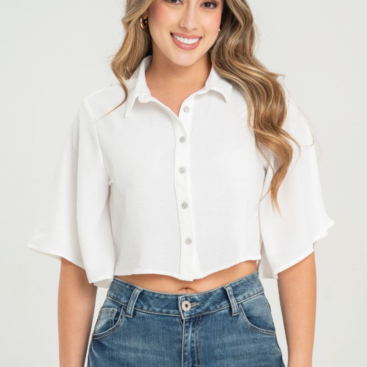 RAGGED - Camisa azariah Blanco crudo Ragged