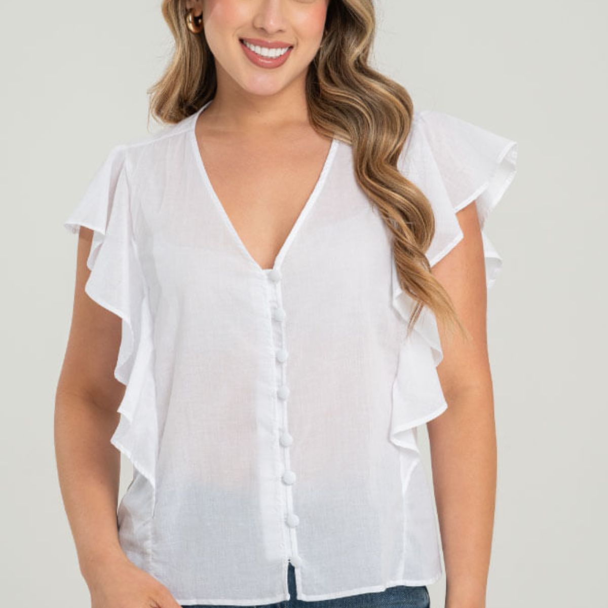 RAGGED - Blusa rosalia Blanco Ragged