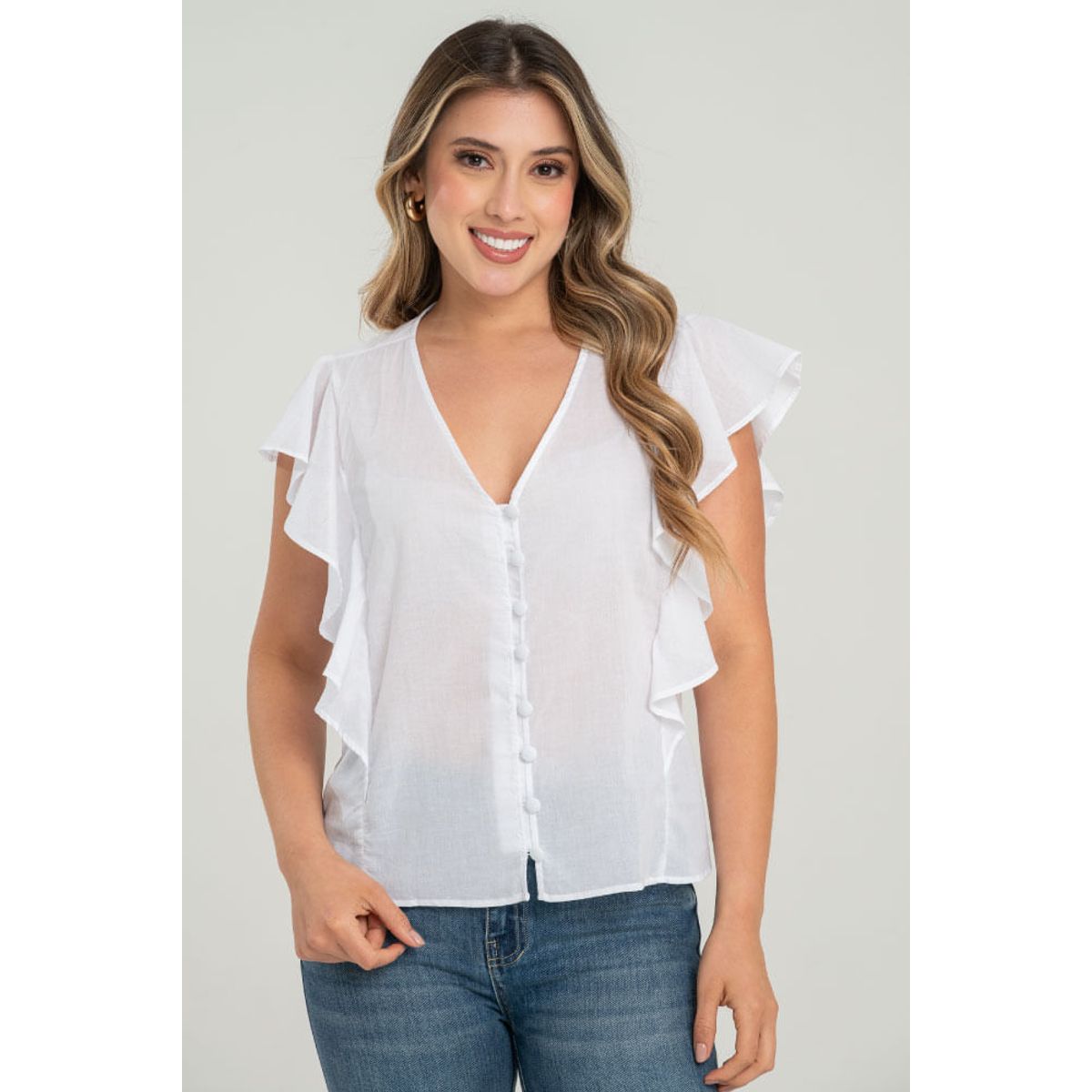 RAGGED - Blusa rosalia Blanco Ragged