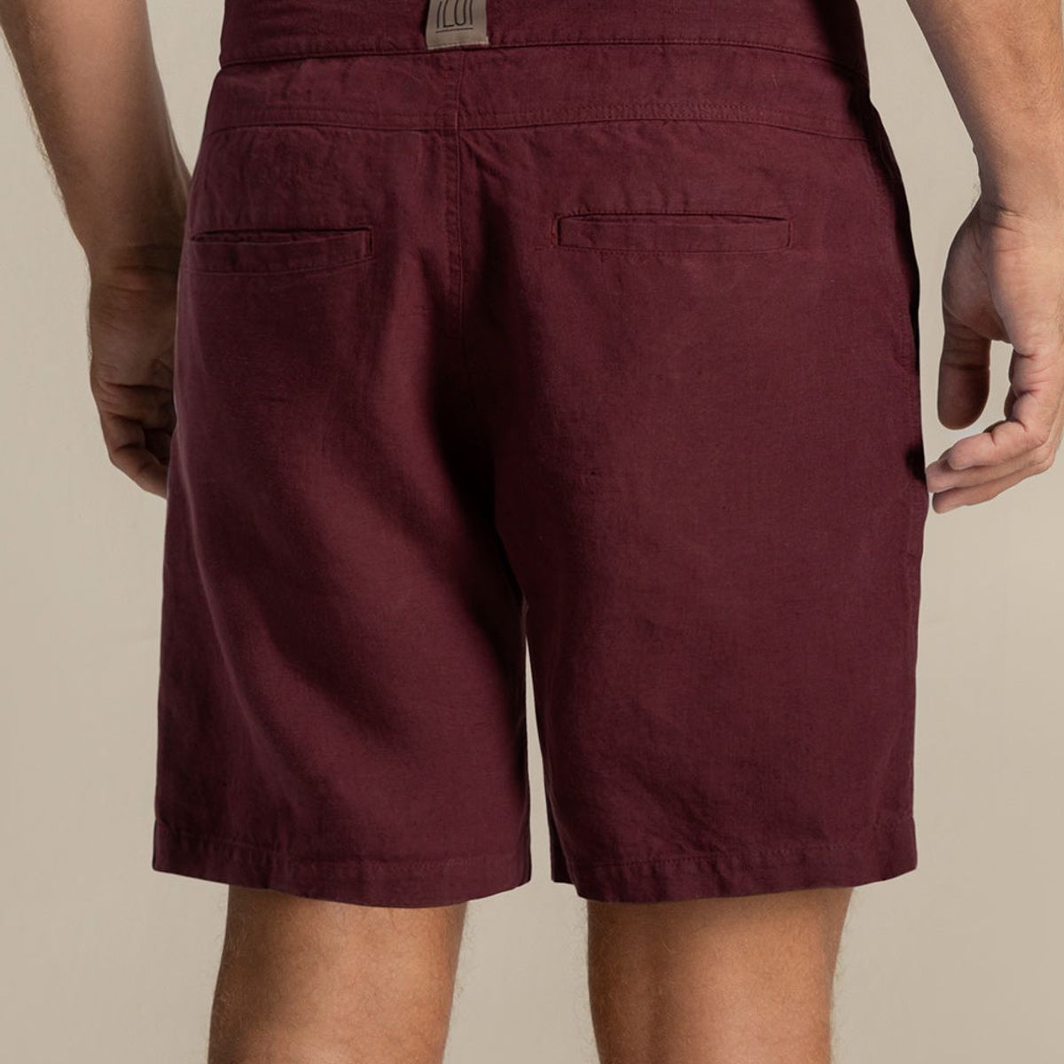 ILOT - Bermuda Riviera en lino vinotinto BH64V61