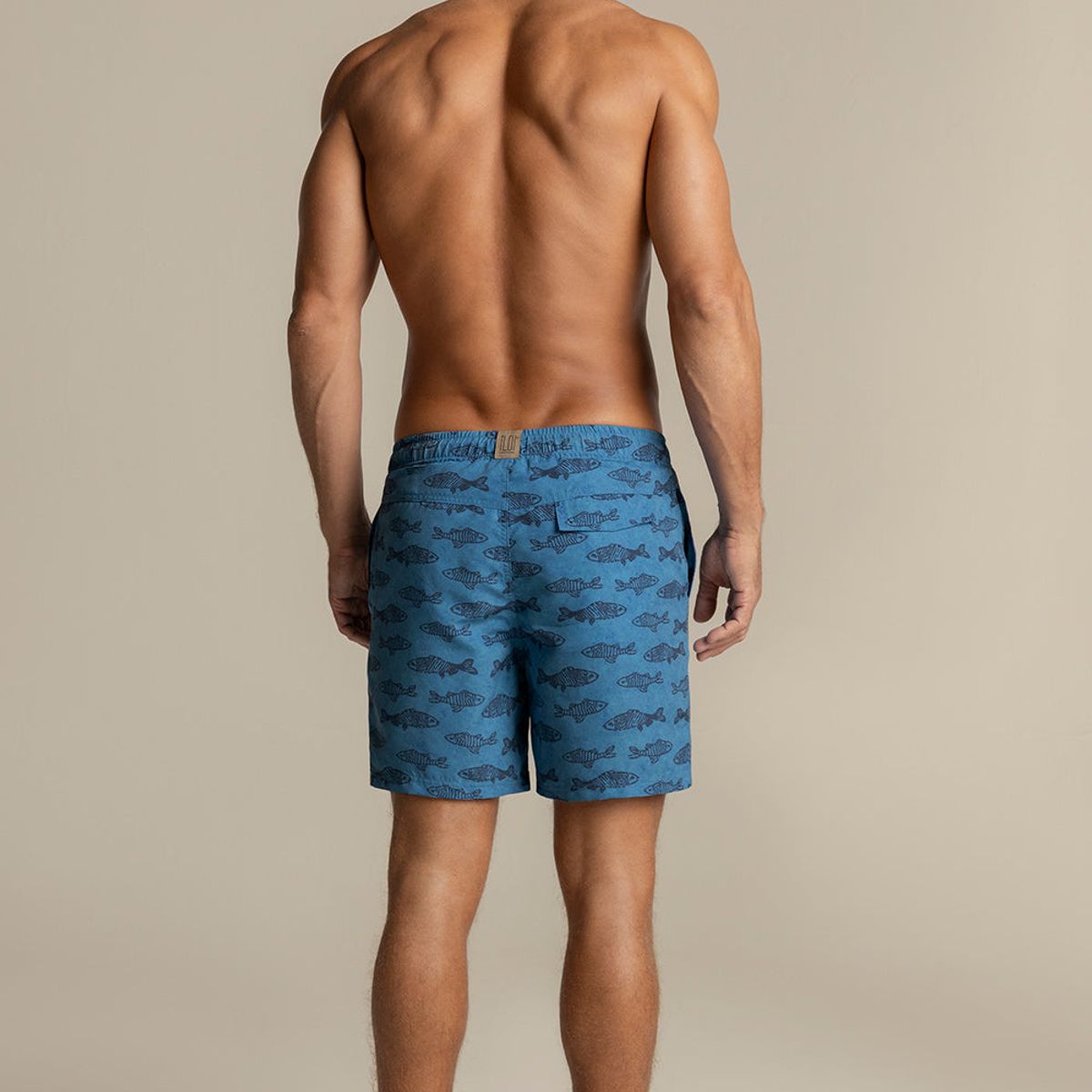 ILOT - Pantaloneta de baño media de playa para Hombre MH24061