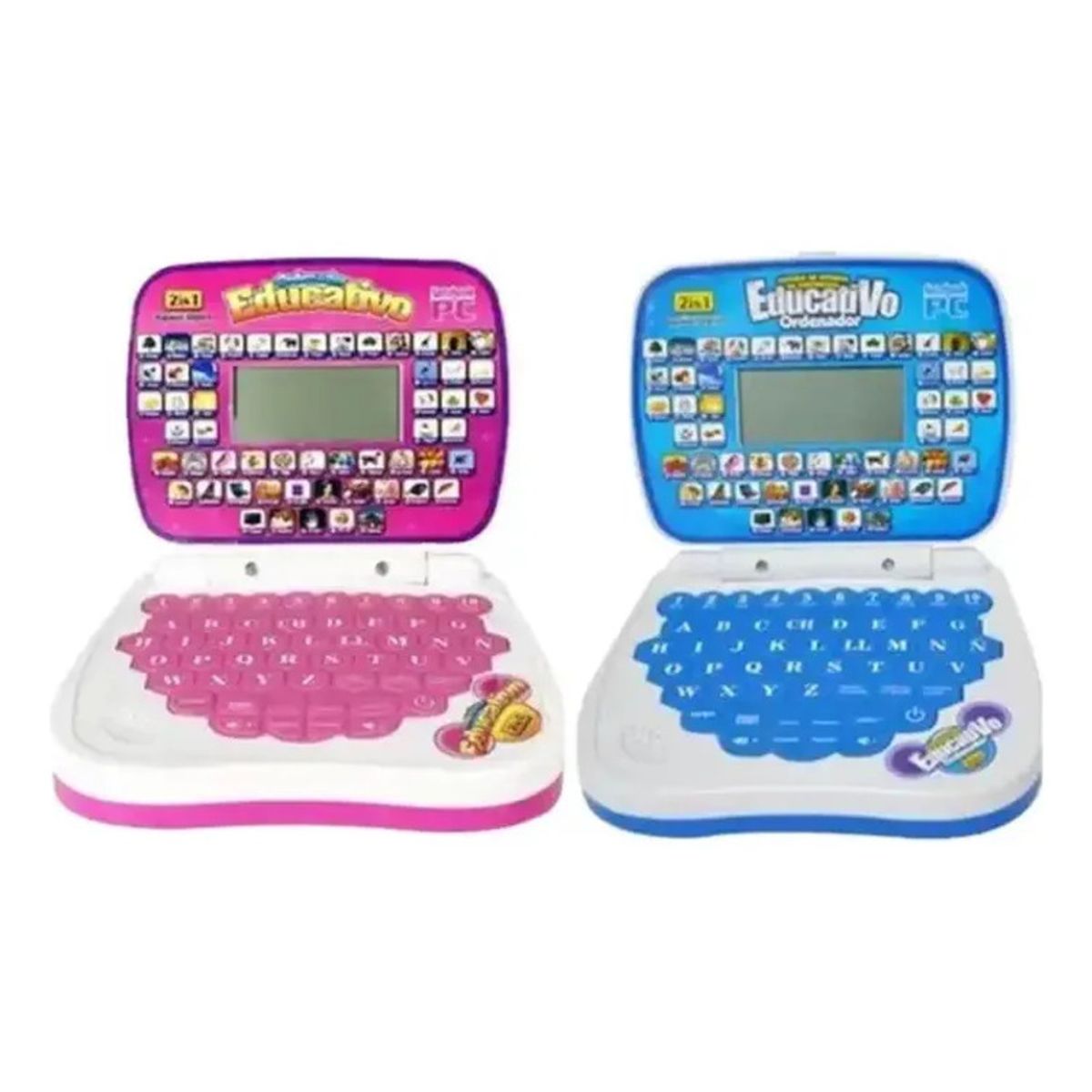GENERICO - Mini Computador Portátil Mouse Didáctico Infantil Educativo Color Rosado