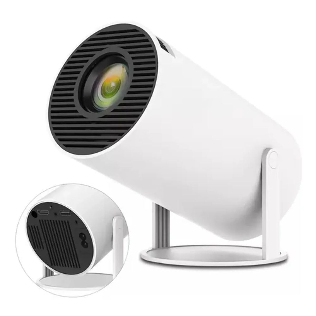 SHEN HUANG - Proyector LED HY300 Ultra HD portátil 150″ con HDMI USB y control remoto