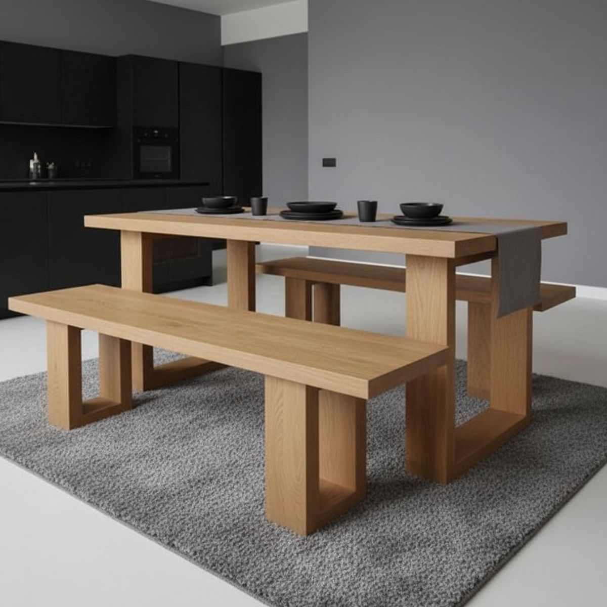 22 GRADOS DECORACION - Comedor Marie en Roble 180cm x 90cm_.