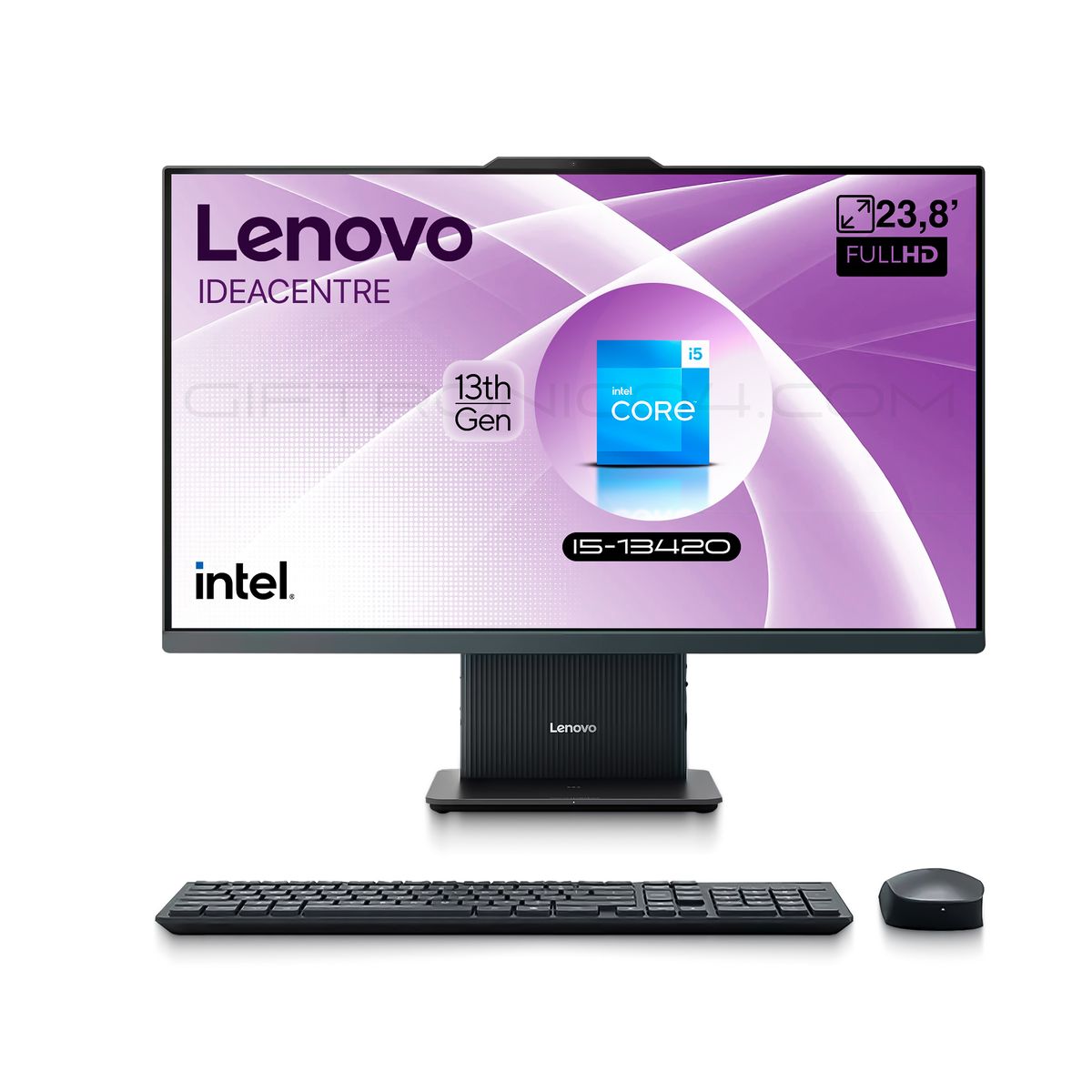 LENOVO - Computador AIO Lenovo IdeaCentre 24IRH9  238 FHD  Intel i5-13420H  16GB RAM 512GB SSD  Gris