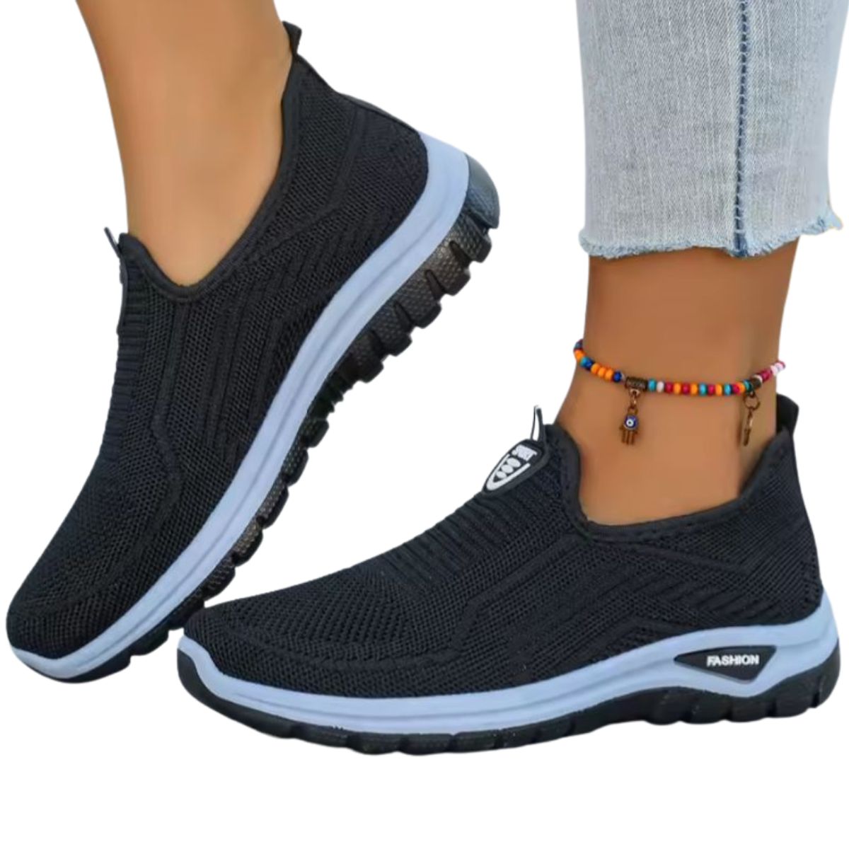 SPORT - Tenis Mujer Livianos Suaves Sin Cordones Fashion Sport