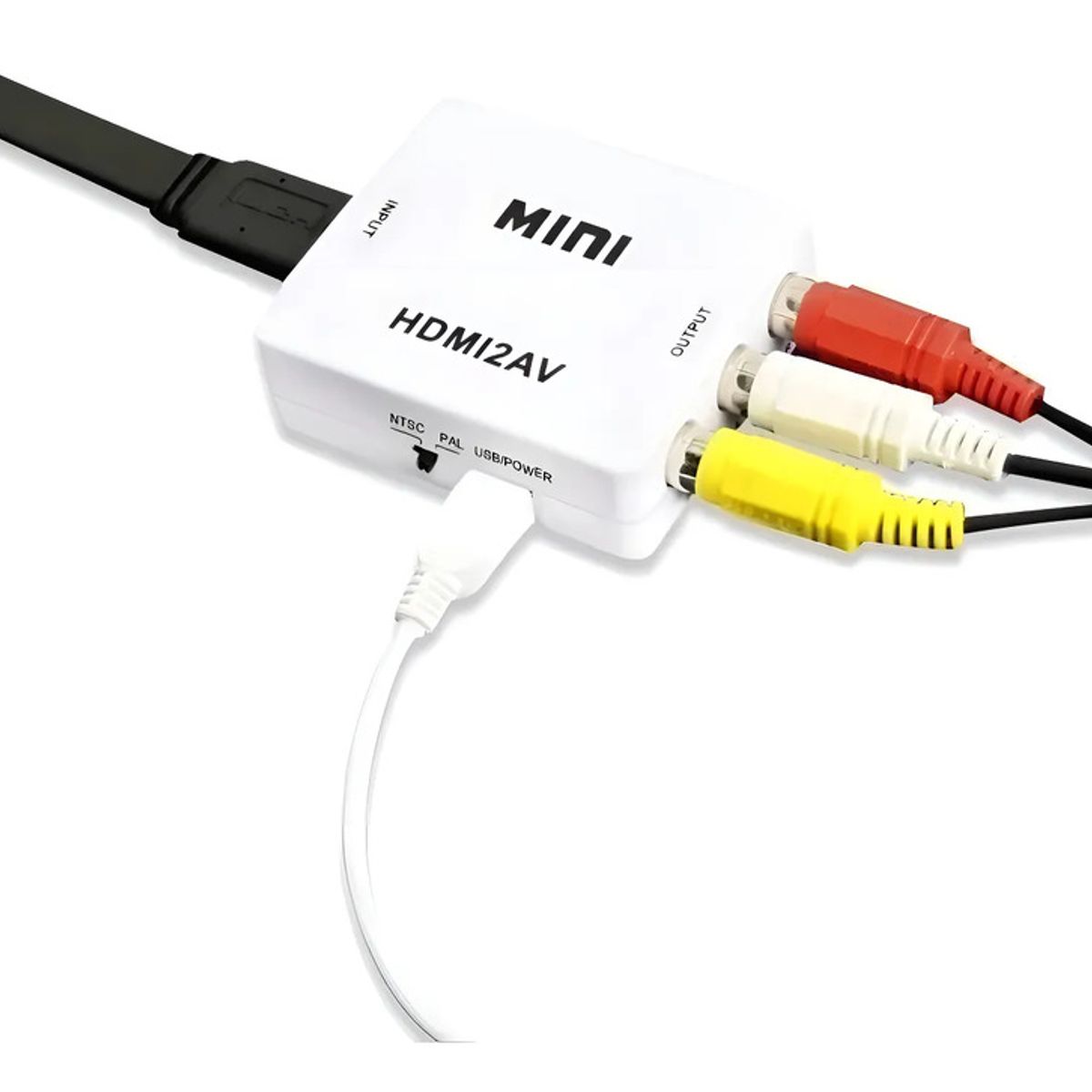 GENERICO - Adaptador Convertidor HDMI a RCA Audio Video Full HD Impor González