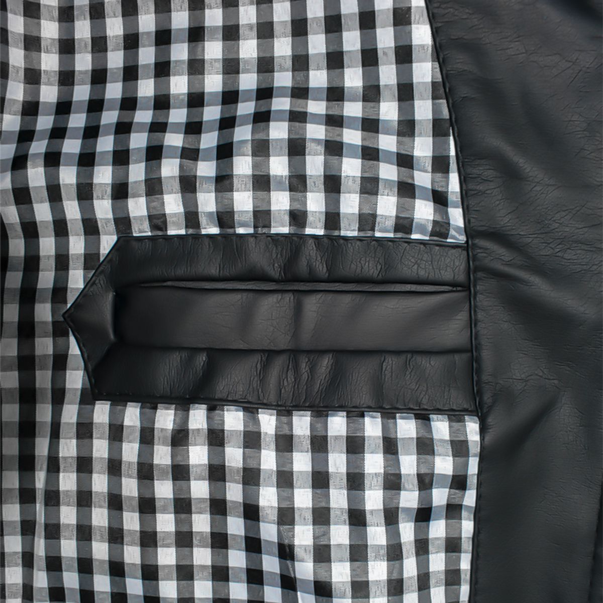 SYK - Chaqueta Para Hombre Berlín Cuerotex Negra