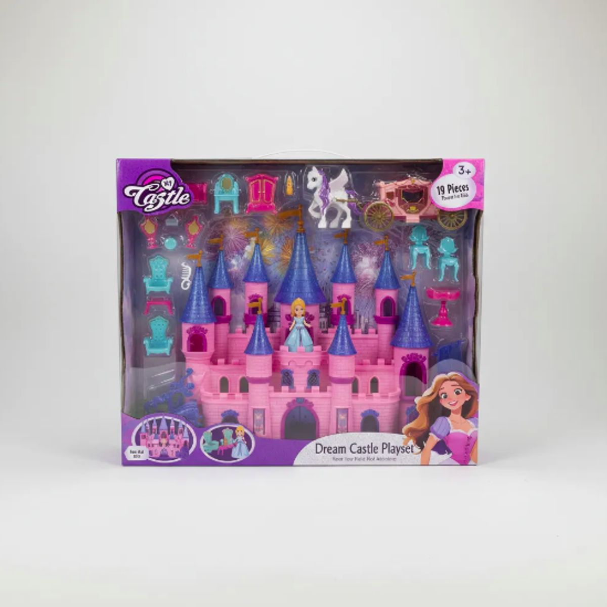 GENERICO - casa muñecas Castillo Reina Unicornio Accesorios Muebles Juguete Niñas
