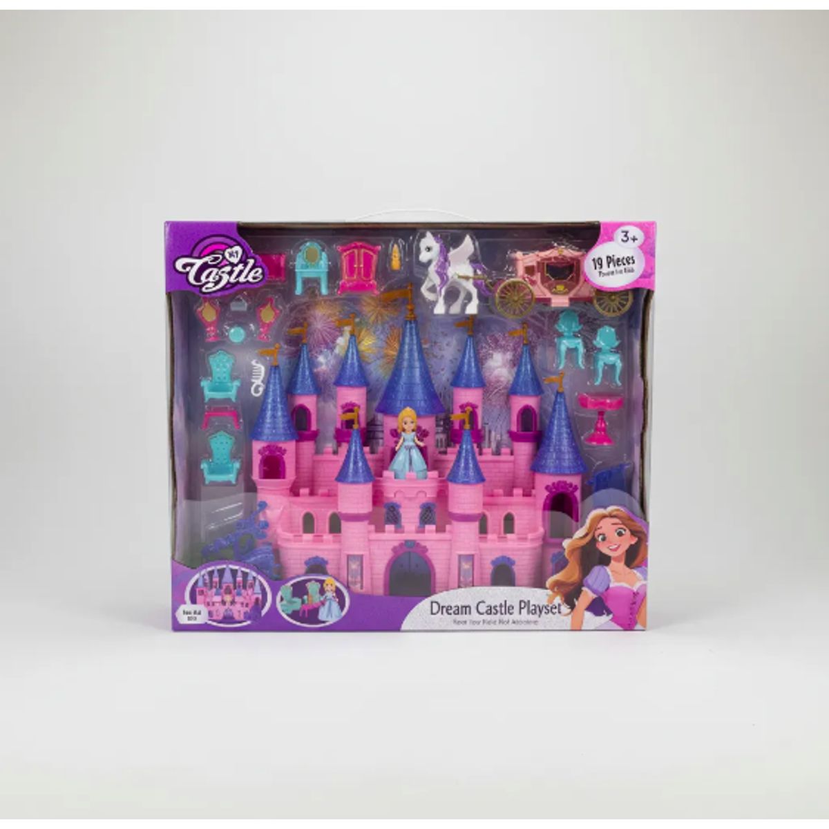 GENERICO - casa muñecas Castillo Reina Unicornio Accesorios Muebles Juguete Niñas