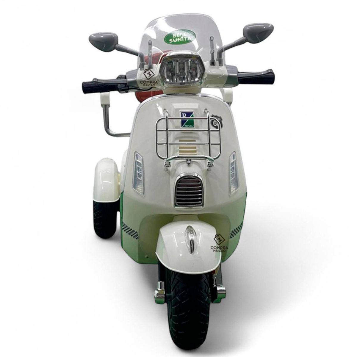 BRITOCHET - REF 1389 Moto Eléctrica Niño Niña Vespa C/Remoto Ll/Goma 1 a 7 Años