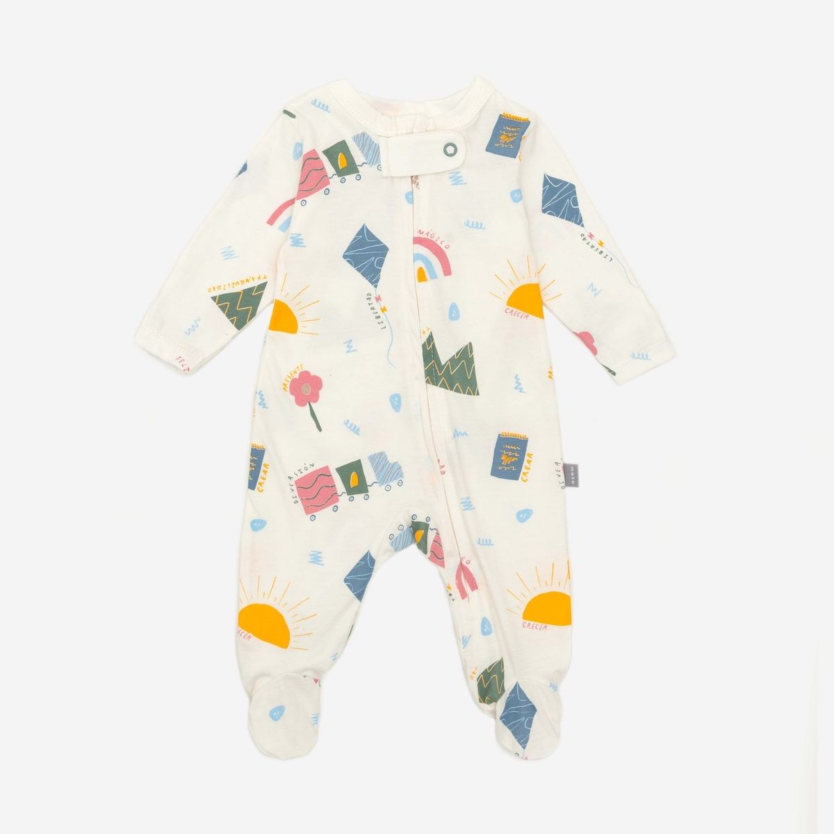 NATO - Pijama Básica Colección La Magia de Ser color crema con estampado en helados