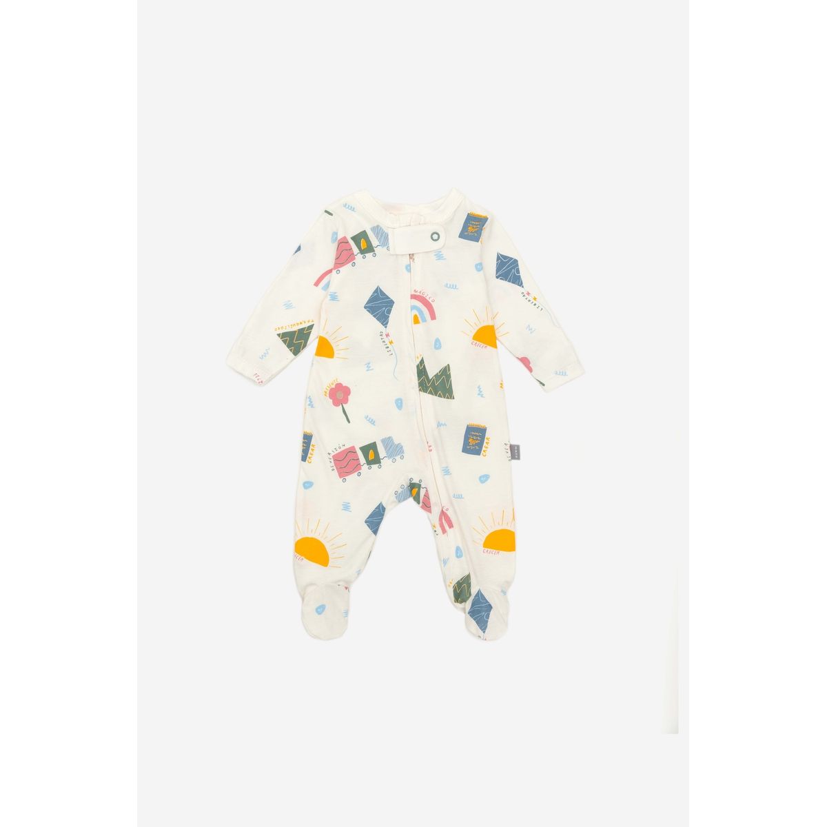 NATO - Pijama Básica Colección La Magia de Ser color crema con estampado en helados