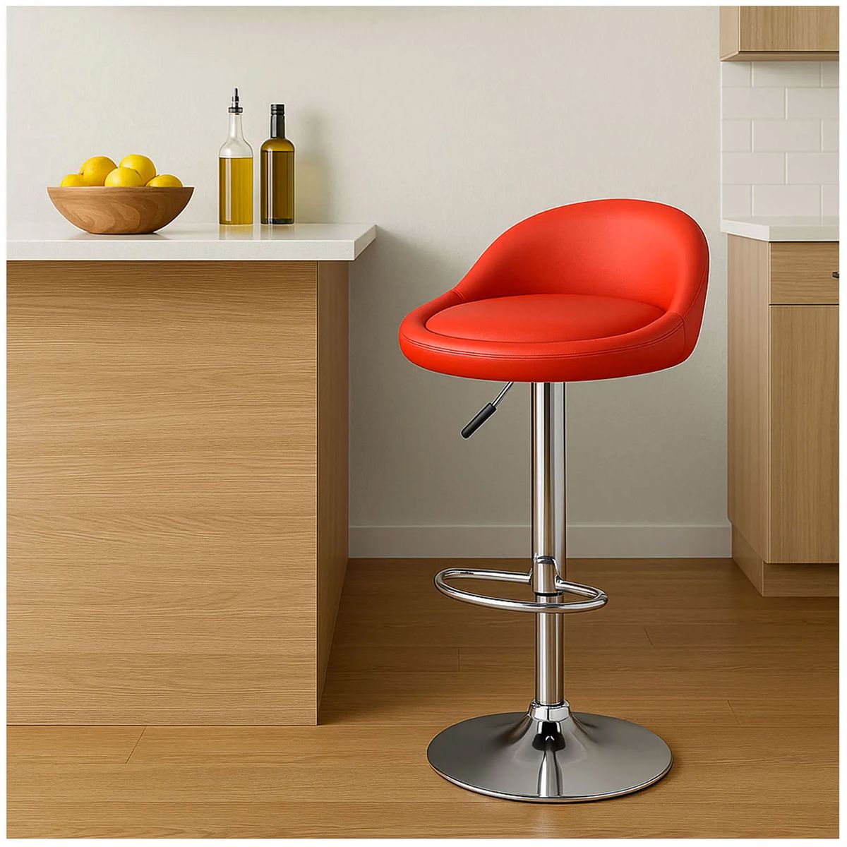 ONE PIXEL - Silla De Bar Butaco Alta Giratoria Ideal Para Bar Cocina Elegante Y Moderna