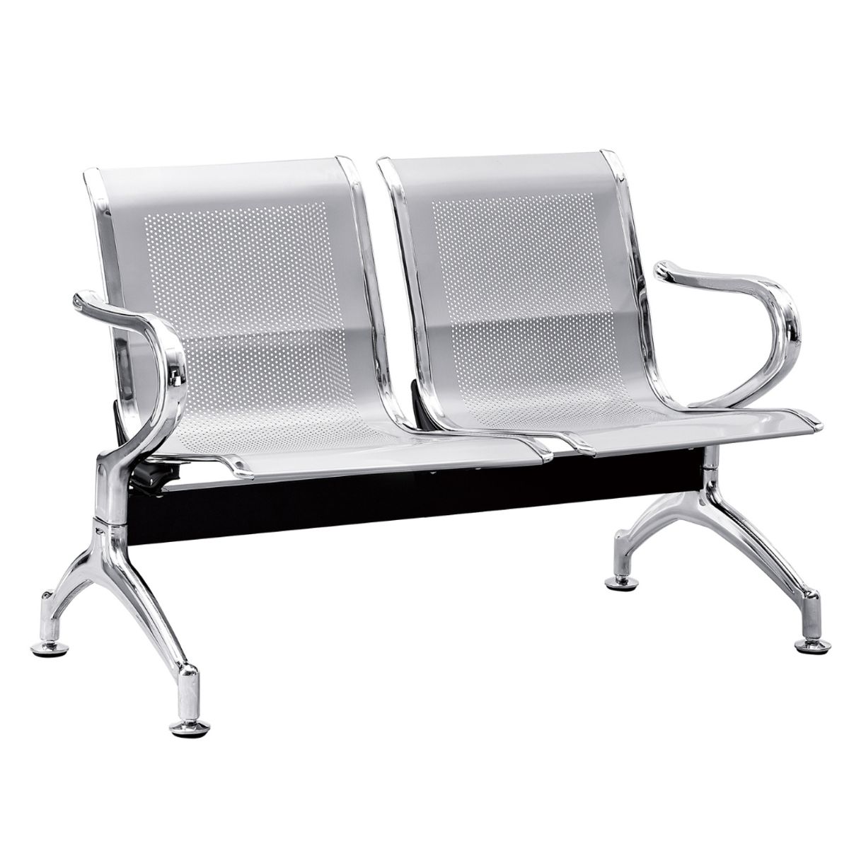 MOBLIHOUSE - Silla Tandem 2 Puestos Espera Alto Trafico Metalica Aaa