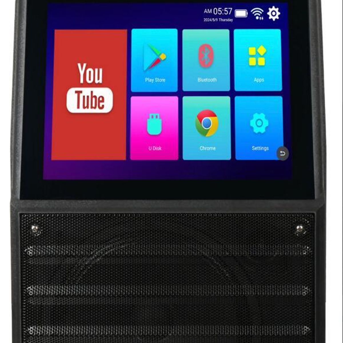 GENERICO - Parlante Karaoke Portátil con Pantalla Táctil y Conectividad Bluetooth