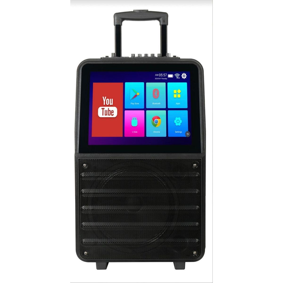 GENERICO - Parlante Karaoke Portátil con Pantalla Táctil y Conectividad Bluetooth