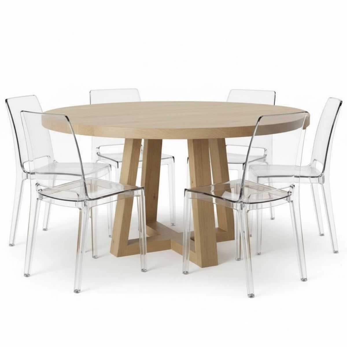 22 GRADOS DECORACION - Comedor Margot en Roble Diámetro 160cm_.