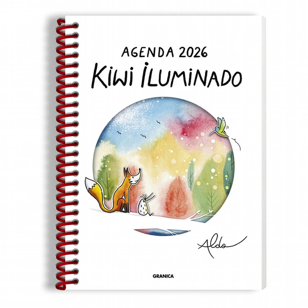 GENERICO - Kiwi Iluminado 2026. Agenda Anillada