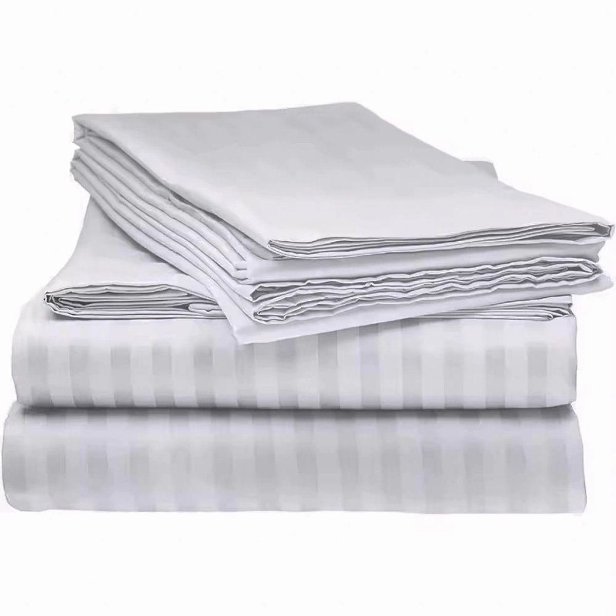 GENERICO - Juego de Sábanas Unicolor Color Blanco