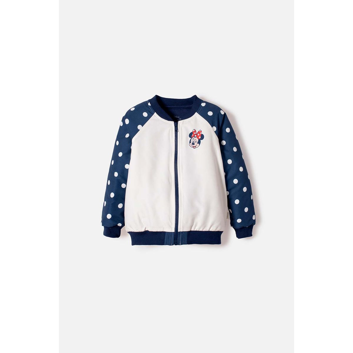 DISNEY - Chaqueta de Minnie Mouse con cierre multicolor para niña 2T a 5T