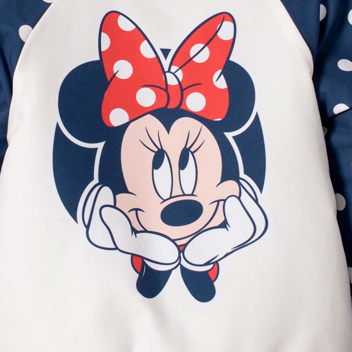 DISNEY - Chaqueta de Minnie Mouse con cierre multicolor para niña 2T a 5T