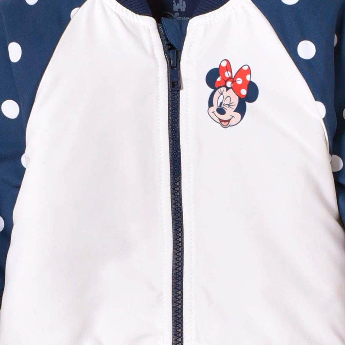 DISNEY - Chaqueta de Minnie Mouse con cierre multicolor para bebé niña