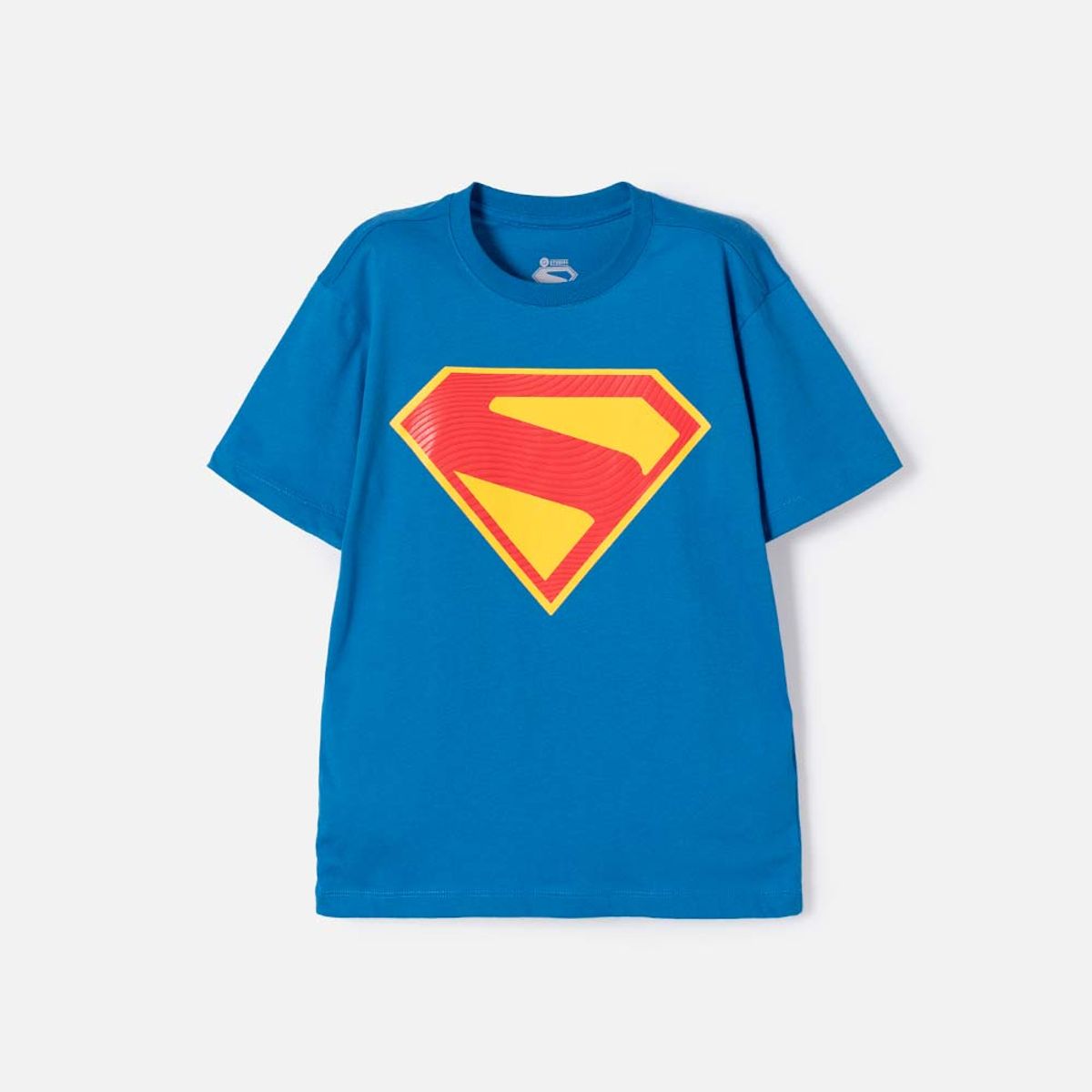 DC COMICS - Camiseta de Superman manga corta azul para niño 2T a 5T