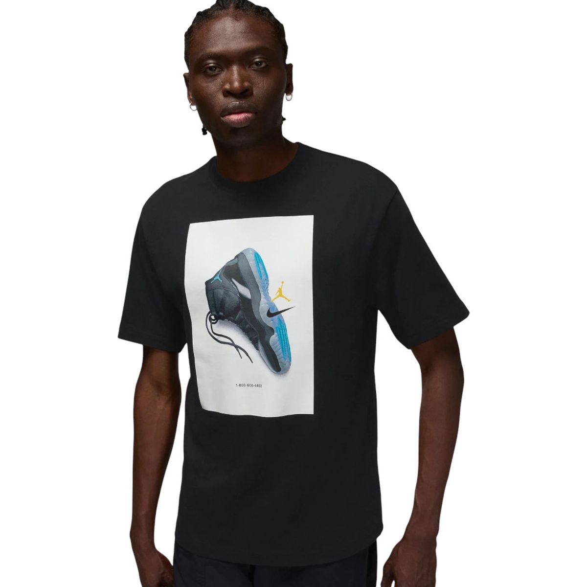 NIKE - Camiseta Nike M J Brk Aj11 Ad Gfx Ss Crew Hombre-Negro