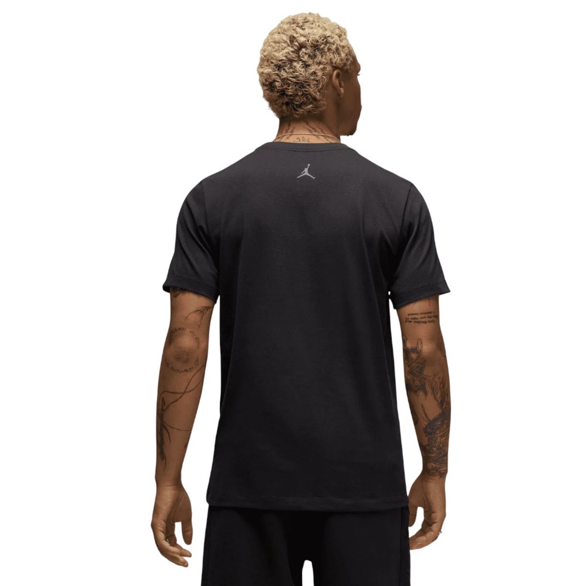 NIKE - Camiseta Nike M J Brand Bball Ss Crew Rgn Hombre-Negro