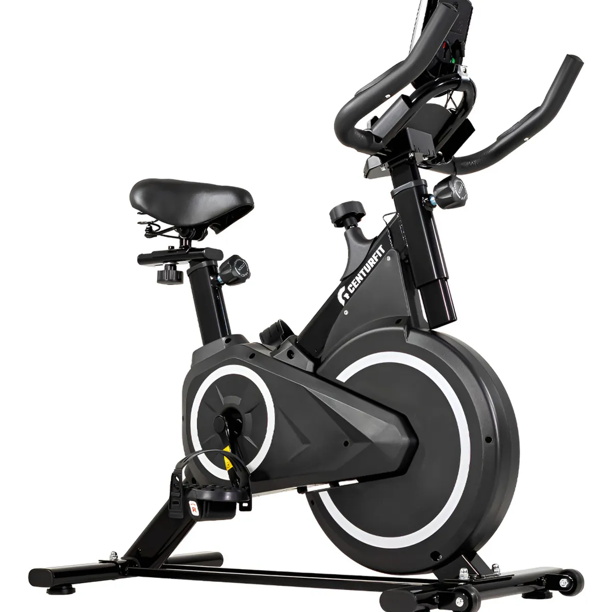 CENTURFIT - Bicicleta Spinning Estática Uso Rudo Negro