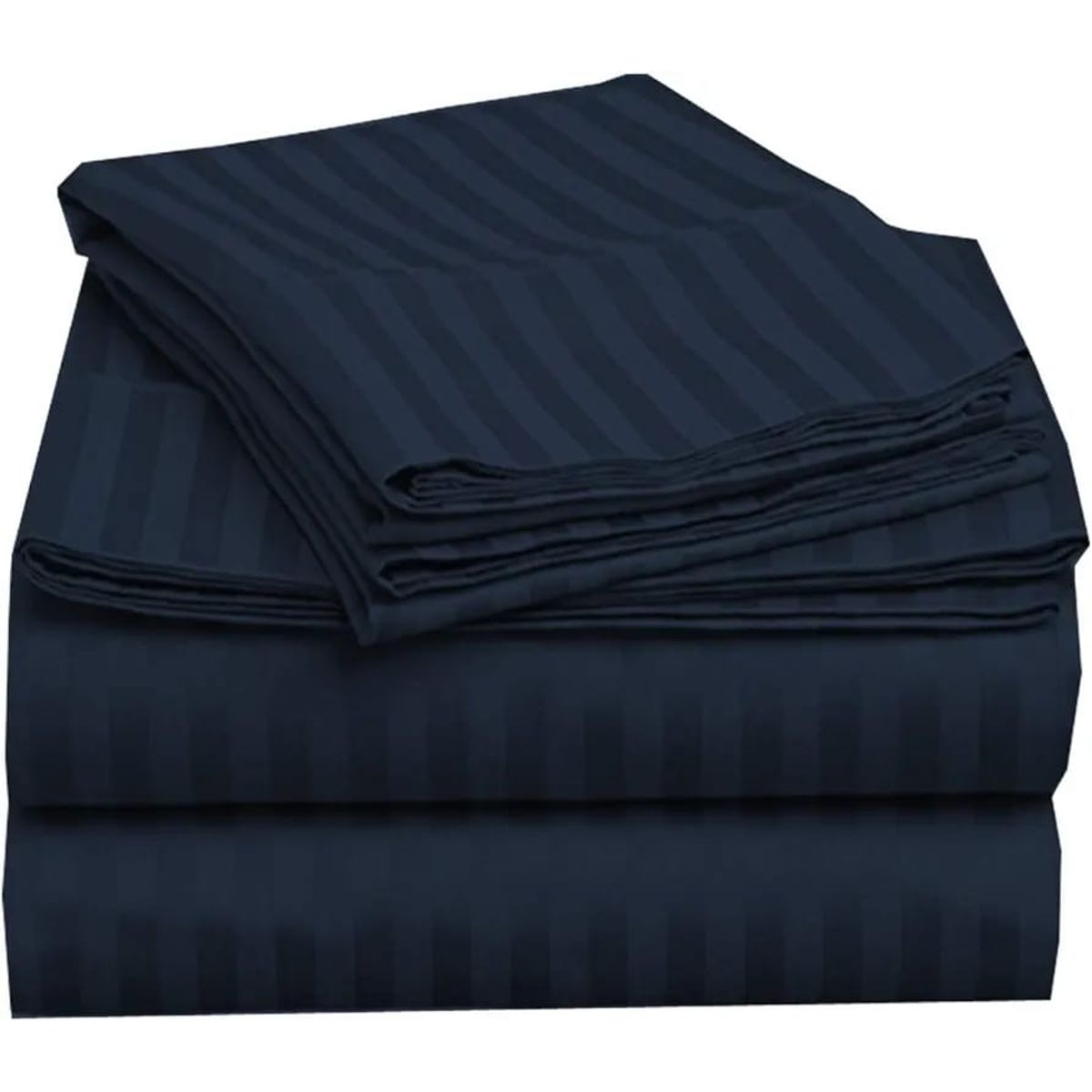 GENERICO - Juego de Sábanas Unicolor Color Azul Oscuro