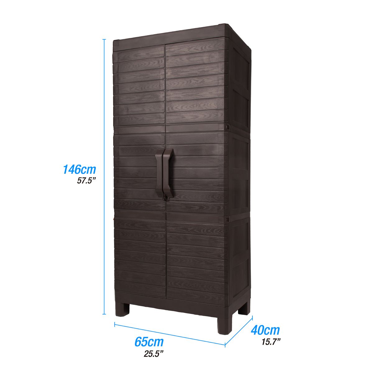 PLASTICOS MQ - Armario Plastico Grande Multiusos Marca Mq