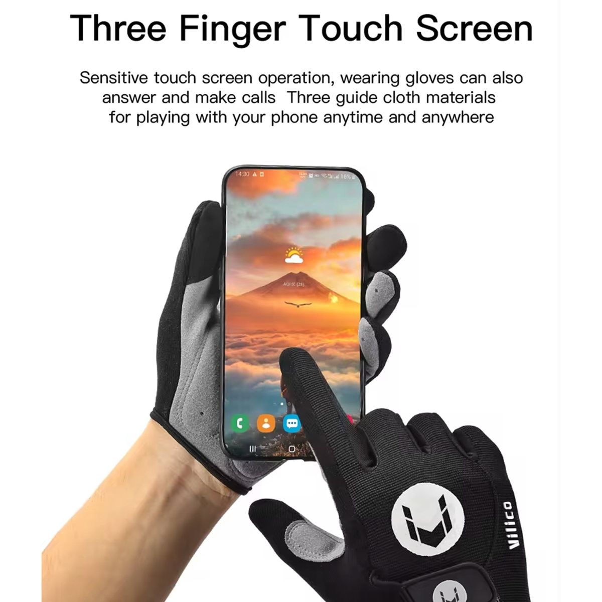 GENERICO - Guantes De Ciclismo Antideslizantes Arbot Termicos Antishock