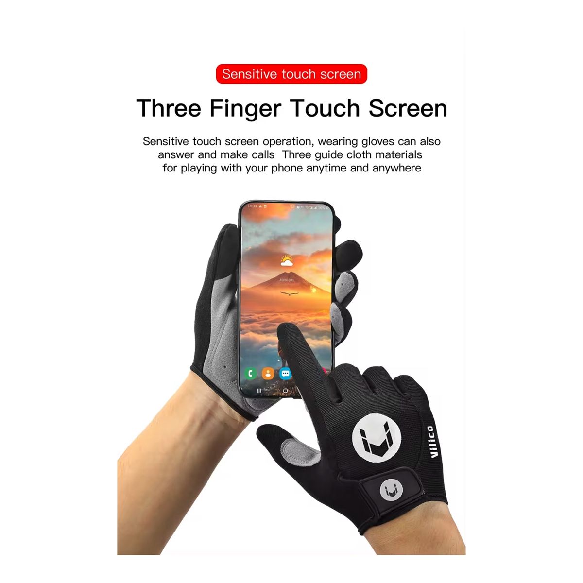 GENERICO - Guantes De Ciclismo Antideslizantes Arbot Termicos Antishock