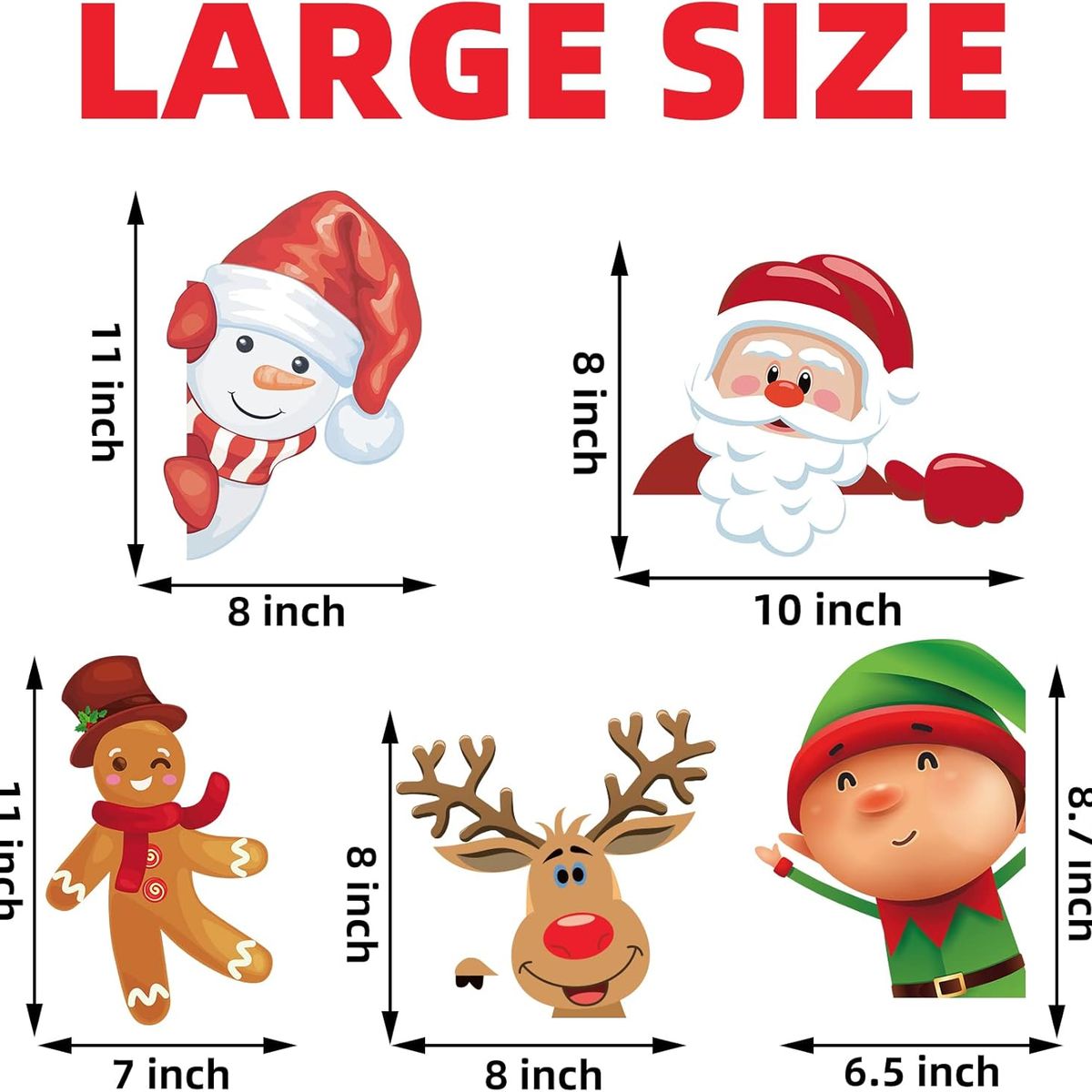 GENERICO - Adhesivos Sticker Calcomanías Pegatinas Navidad Ventana