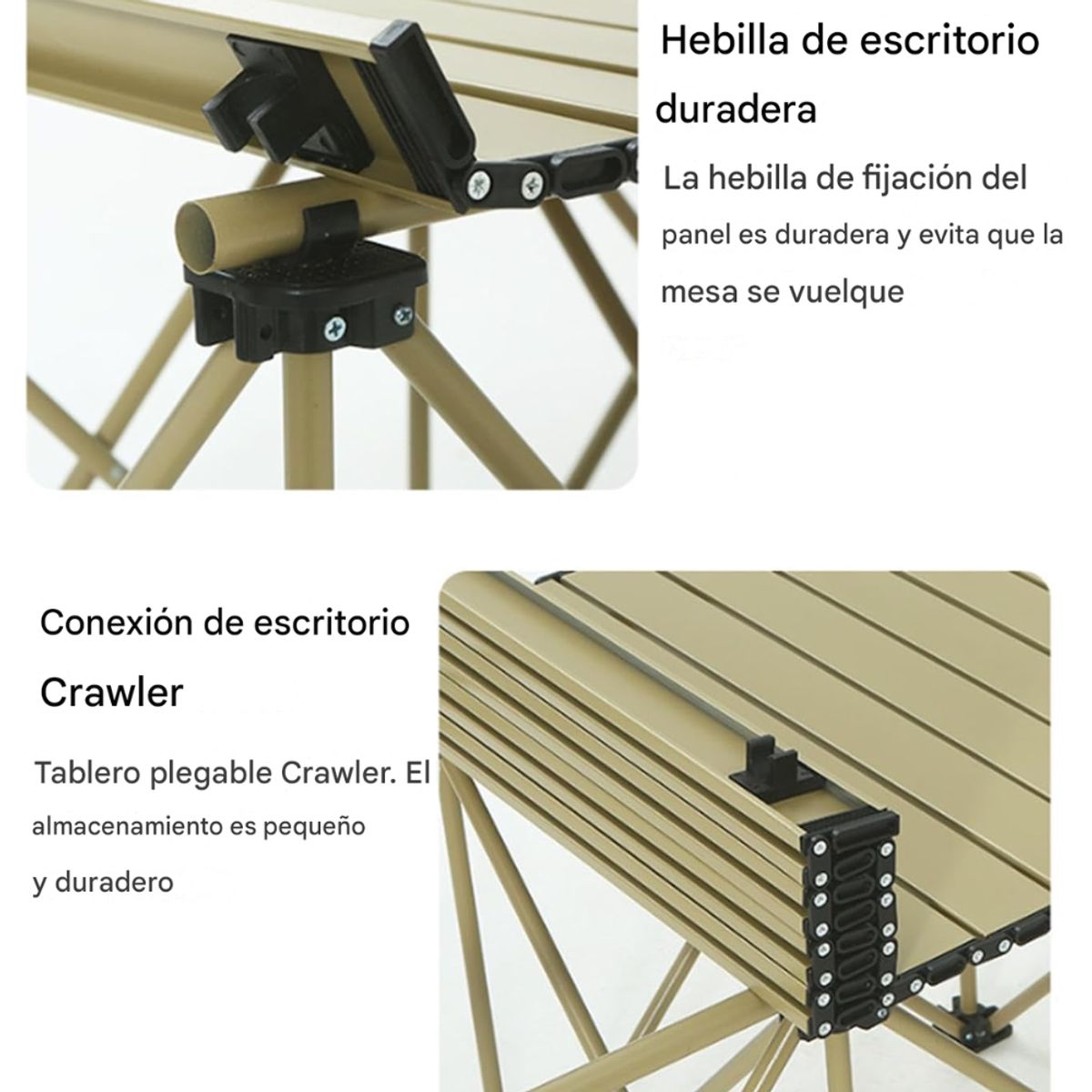 TECNOHOGAR JS - Mesa Plegable Camping Picnic Jardin 4 Sillas Bancos Kit 5pcs