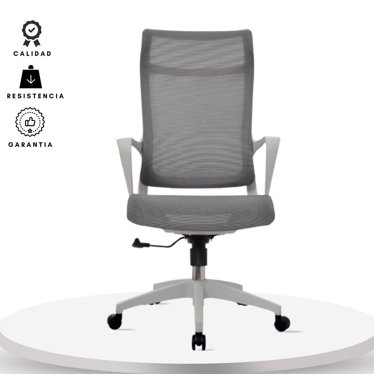 EKONOMODO COLOMBIA - Silla De Oficina Slim Malla Presidente 139X48X52 Gris