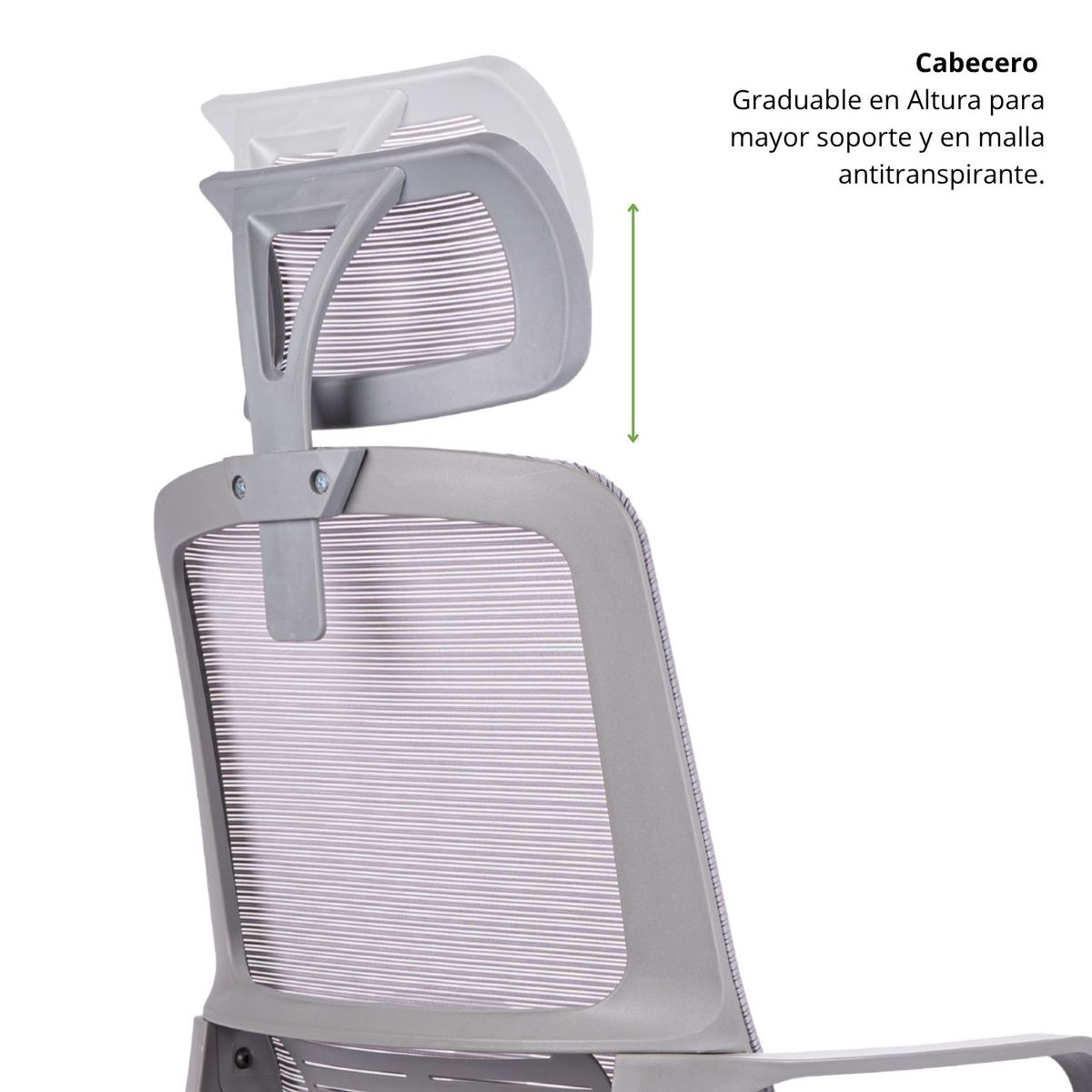 EKONOMODO COLOMBIA - Silla De Oficina Karlo Presidente 108X60X50 Gris
