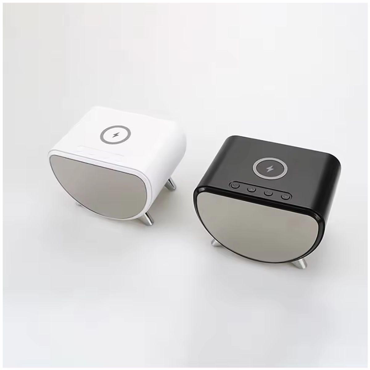 TECNOHOGAR JS - Reloj Despertador Con Pantalla Digital Carga Inalámbrica Y23