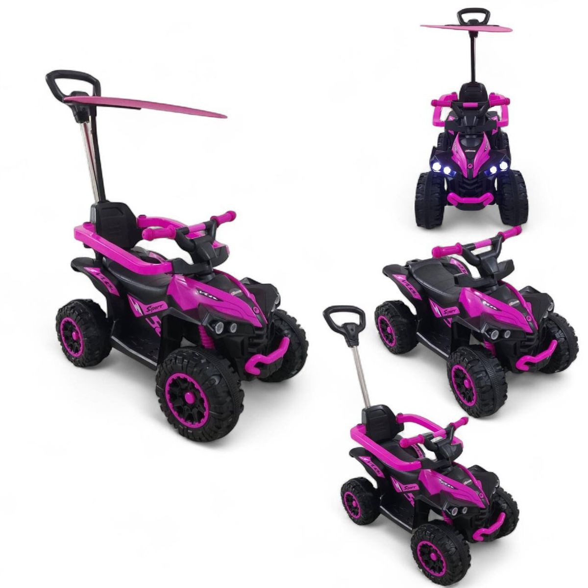 BRITOCHET - REF 1758 Carro Montable Paseador Corre Pasillo 3 en 1 Musical 1 a 4 Años