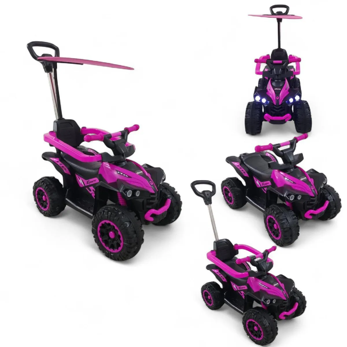 BRITOCHET - REF 1758 Carro Montable Paseador Corre Pasillo 3 en 1 Musical 1 a 4 Años